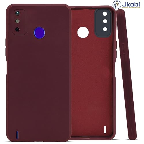 Image of Jkobi Basic Case for Tecno Spark 2020 | Go 2021 (Silicone Smooth Maroon)