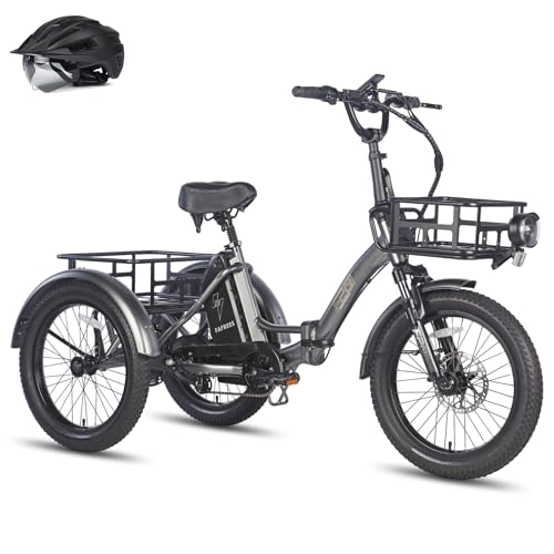 Fafrees F20 Mate E Bike Triciclo Fat Klapprad, [Oficial] E-Bike Lastenfahrrad 20 Zoll 48V 18,2Ah Akku Elektrofahrrad 180kg Erwachsene