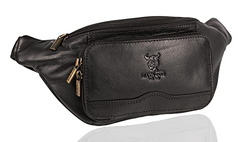 MATADOR Bauchtasche Leder Herren Gürteltasche Männer XXL Hüfttasche...