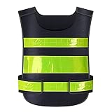 * ALTA VISIBILIDAD Y REFLECTIVIDAD: Hecho de tela de malla ultraligera y cómoda, liviana y transpirable, lavable y duradera.