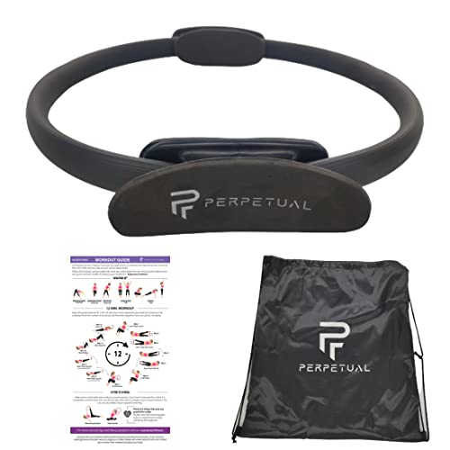 PERPETUAL® Aro de Pilates Tonificador Muscular - 5 Colores de Anillos Disponibles - Fitness y Yoga - Entrenamiento de Piernas, Glúteos, Abdominales y Suelo Pélvico - Gimnasio en Casa - Magic Circle