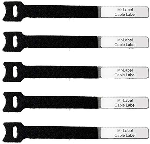 Mr-Label -1/2" Write on Cinch Straps - Reusable Fastening Cable Straps - Identify Quickly Cord Labels – Cable Organizer- for Data Centers|Telecom|MRO| Audio/Video Applications (50)