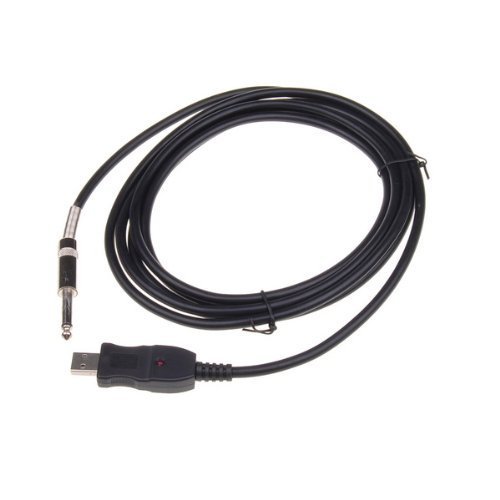Guitar Bass To USB Link Cable Adapter for PC/MAC Recording