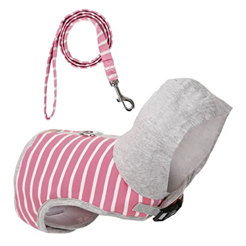 ibasenice Cat Vest Harness with Leash Lightweight and Breathable Pet Chest Strap for Comfortable Walking Jogging and Outdoor Recreation