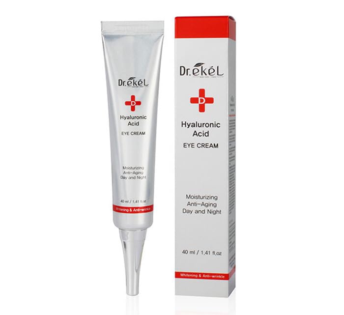 3W Clinic Dr. Ekel Hyaluronic Acid Eye Cream, Moisturizing Anti-Aging Day and Night, 1.41 fl oz/Korea-Beauty/Korea Made
