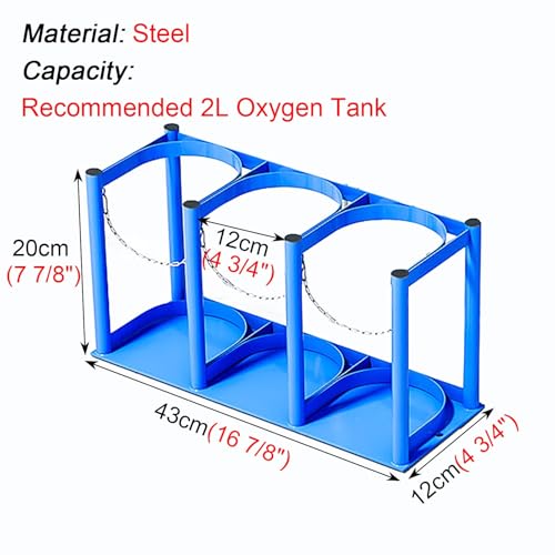 Rangement portable pour bouteilles de propane, oxygène et CO2 de sol - 8