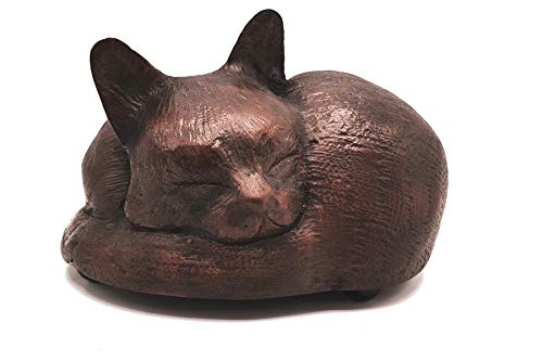 Rainbowbridge At Peace Cat Urn For Ashes - Handcrafted Cat Memorial - Pet Urn Suitable for Indoor & Outdoor Use โ image 1