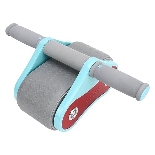 Roda de Rolo Abdominal, ABS e Liga de Alumínio Kit de Roda de Exercício Abdominal Mola para Trás Ant