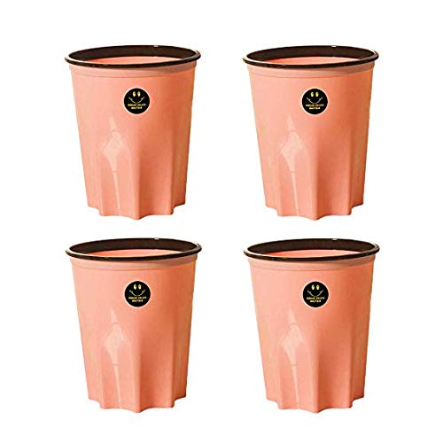 Poubelle 10L lot de 4 corbeilles à papier pour bureau et maison