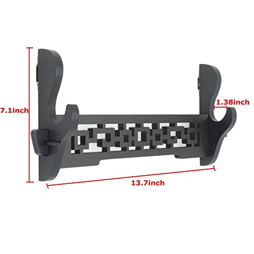 Eforlife Sword Holder Wall Mount Samurai Sword Katana Wakizashi Display Holder Stand Bracket Hanger 1-Tier thumb #1