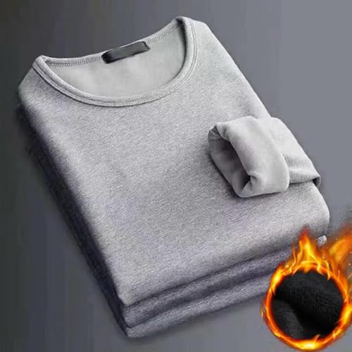 Men Thermal Underwear Tops Fleece Thickened T-Shirt Slim Bottom Clothes Autumn Winter Thermo Pullover Long Sleeve Base4