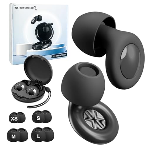 Tappi Orecchie Dormire in Silicone 30 dB Nero