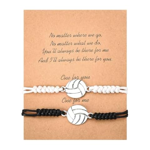 ShiQiao Spl Volleyball Bracelet for Daughter Granddaughter Niece Friend Christmas Birthday Gifts for Women Volleyball Player Bracelet Gifts for Volleyball Fans Sports Bracelet for Women Cover