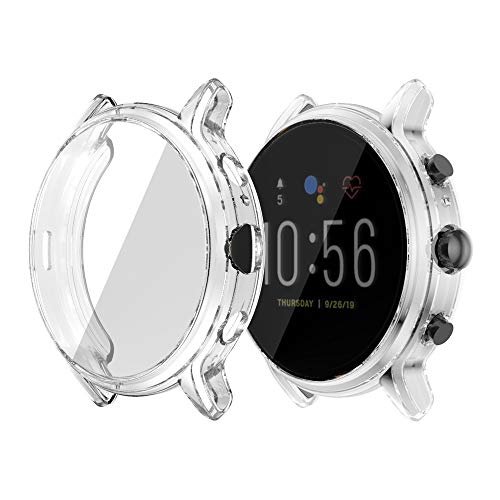 Recopilación de fossil smartwatch gen los mejores 5. 46 Yrzper - Funda Protectora de visualización Compatible con Fossil Gen 5 Carlyle Soft TPU Cubierta Completa Resistente a los arañazos para Fossil Gen 5 Carlyle Smartwatch...