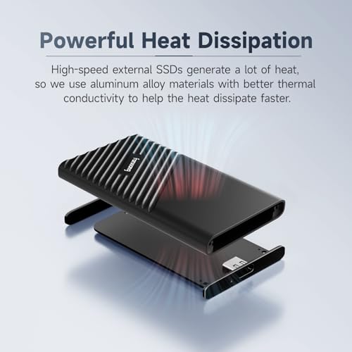 Image of fanxiang 500GB External SSD Portable, Up to 2000MB /s, USB C External Solid State Drive External Hard Drive, USB 3.2 Gen2*2 Type-C SSD for iPhone 15 /Pro /PC /Laptops /Creators /Gaming