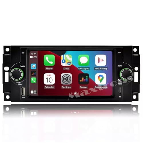 EUBUY Car Radio Stereo for D-odge Ram 2006-2008, C-hrysler 2006-2008, 6.5inch Touch Screen with Wireless CarPlay Android Auto Backup Camera