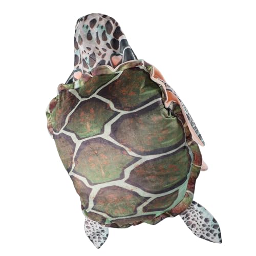 Vikye Almohada Portátil de Concha de Tortuga Marina, Divertido Disfraz de Animal de Peluche con Funda Lavable Desmontable, Cojín de Saco de Dormir de Algodón PP Suave, para (100 cm / 39,4 pulgadas)