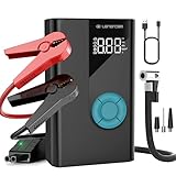 【Sicherheit ist die erste Priorität】Unser Autobatterie-Booster hat mehr als 8 Arten von Schutz, kombiniert mit ausgezeichneter Leitfähigkeit und Hochleistungsklemmen mit Spannung für schnelle und sichere Inbetriebnahme einer leeren Autobatterie auch in extremen Umgebungen von -4°F bis 140°F. Das einzigartige Waben-Wärmeableitungsdesign ermöglicht Sprungstarter, um eine stärkere Wärmeableitungsleistung zu erhalten.