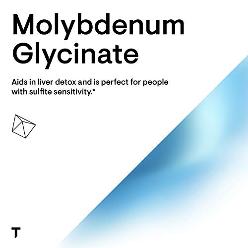 Thorne Molybdenum Glycinate - Trace Mineral Supplement For Liver Support And Detoxification Of Environmental Toxins - 60 Capsules #TOP3
