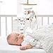 Baby Mobile White Swans with Golden Crowns Felt Clouds Baby Mobile for Crib Boys Girls Neutral Baby Gift Hanging for Nursery Decor Accessories