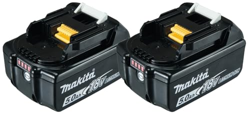 Lot de 2 batteries 18V Li-Ion LXT de 5,0Ah pour outil sans fil - MAKITA 197288-2