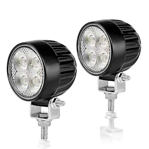 LED Arbeitsscheinwerfer 12v 24v,1600 Lumen Nahfeldausleuchtung, LED Scheinwerfer 12 volt Traktor ATV LKW, Zusatzscheinwerfer Auto,15W 2er Packung LED Arbeitsscheinwerfer 12v 24v,1600 Lumen Nahfeldausleuchtung, LED Scheinwerfer 12 volt Traktor ATV LKW, Zusatzscheinwerfer Auto,15W 2er Packung
