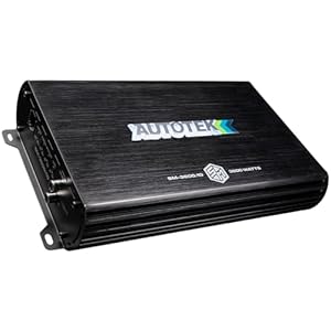 Autotek Street Machine SM-3600.1D 3600 Watt Monoblock Car Audio Amplifier – High Output, Class D, 1, 2, and 4 Ohm Stable, Low Level Input, Mosfet Power Supply