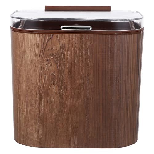 Sosoport Cestino Da Appendere All'anta Del Mobile Cestino Con Montaggio Adesivo e Strappo Dispensa o Ufficio Con Coperchio Ribalta