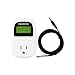 Inkbird Only Heating Thermostat Digital 10A 110V 1100W Heater Temperature Controller Plug Outlet Probe NTC Sensor ℉ ℃ Display C206 No Timer Function Greenhouse Reptile Brewing
