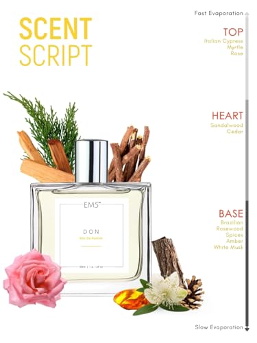 Image of EM5 Don Perfume for Men | Woody Powdery Warm Spicy Fragrance | 50ml Eau de Parfum Spray | Luxury Gift for Him