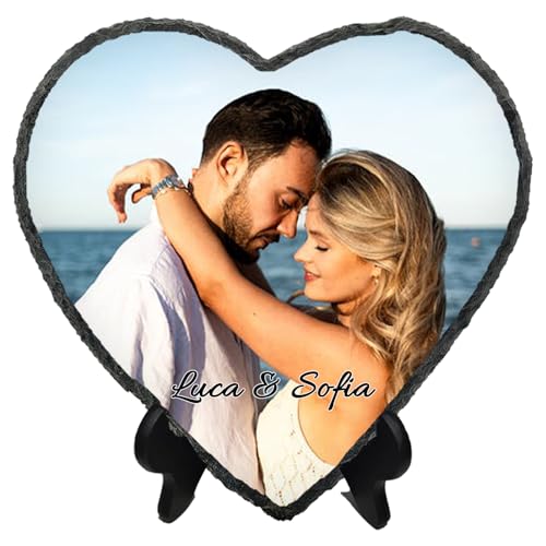 Heart-Shaped Photo Frame with Stand and Customization