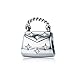 Sparkling Bag Charm 925 Sterling Silver Women Bag Charm Beads for DIY Charms Bracelet & Necklace