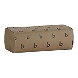 Boardwalk 6202 Multifold Paper Towels, Brown Kraft, 9 x 9 9/20 (16 Pack of 250)
