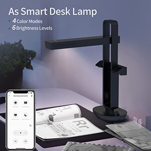 Scanner de documents portable OCR avec lampe de bureau LED haute résolution A3 14MP - 3