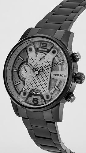 Image of Police Quartz Multifunction Black DIAL Stainless Steel Strap Watch for Men-PLPEWJK2203304W