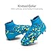 DREAM PAIRS Boys Football Cleats Youth High Top Firm Ground Soccer Shoes for Little/Big Kids,Size 11 Little Kid,Blue,SDSO2402K