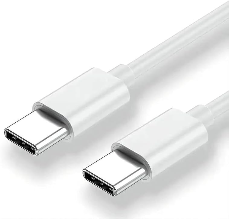 Type-C To Type-C Cable For Chevrolet Sail Hatchback Original USB Data & Charging Cable PD Dash WRAP Fast Charging 60W High Speed Rapid Fast Turbo QC 3.0 Charging Cable (White, 4Amp, SZ.N6)