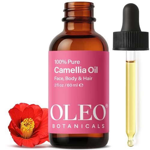 Japanese Camellia Japonica Oil - Tsubaki - Cold Pressed, Unrefined - Nourish, Moisturize with Natural Antioxidants, Hair and Skin - Rich in Vitamin E - 60ml