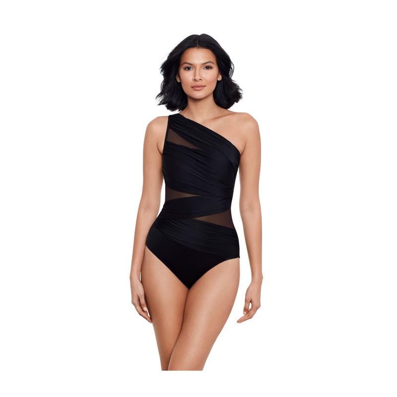 Image of AARAM Stylish Premium Women's One Piece Swimsuit with Cover Ups Wrap Skirt Sarong Floral Print Monokini Tummy Control Swimwear, Printed Costume Women Beach Wear