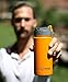 EcoVessel Perk Vacuum Insulated Coffee Tumbler and Tea Bottle, 16oz Stainless Steel Travel Infuser with Strainer and Push-Button Lid