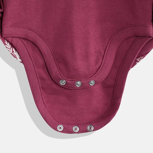 Image of Mothercare Baby Romper Short Sleeve Girls Jumpsuit Autumn Charm Pink | Soft breathable pink jumpsuit with snap closures and Autumn Charm print for everyday playwear