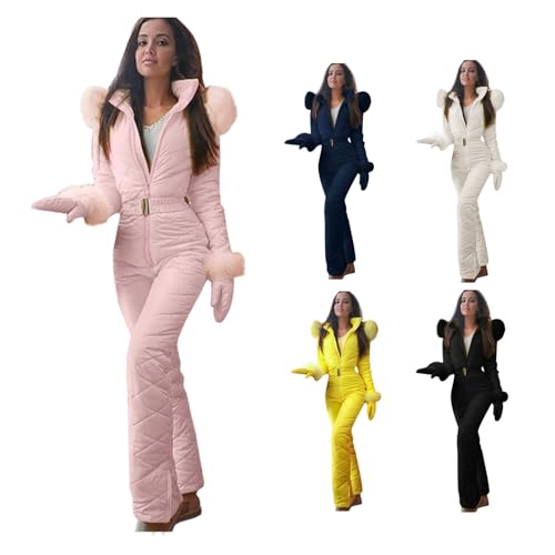 Ski Suit Snow Suits Women Snowsuit One Piece Waterproof Windproof Jumpsuit Outdoor Sports Warm Outfits Clothes