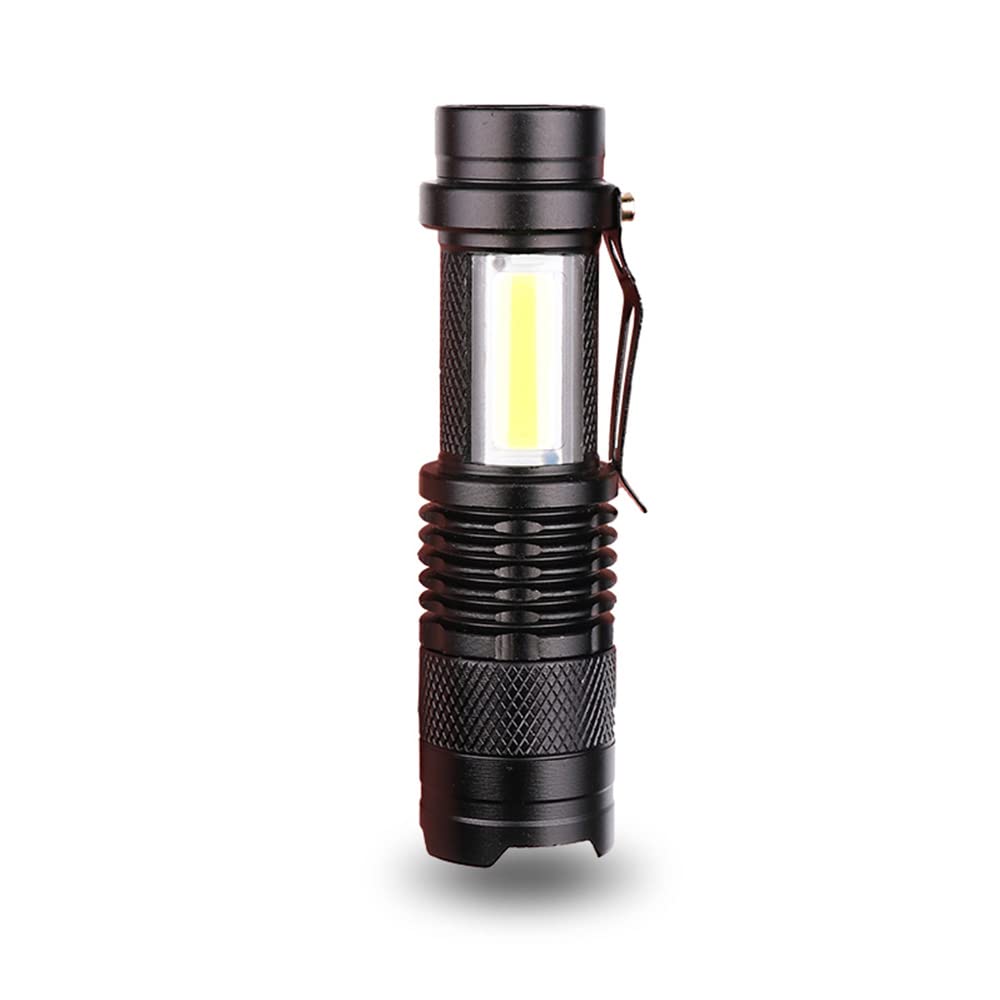 Mini torce a LED Torcia portatile ricaricabile USB con banca di potenza portatile Torcia a fuoco a LED per forniture di uragani, Escursionismo Campeggio Bicicletta Attività all'aperto e uso domestico
