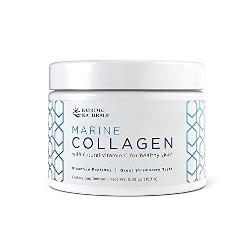 Nordic Naturals Marine Collagen, Strawberry - 5.29 oz - 4200 mg Bioactive Type I Collagen Peptides + - //coolthings.us