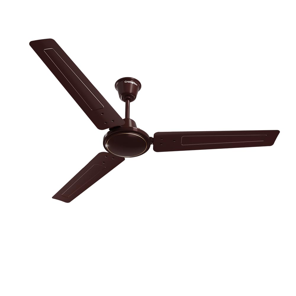 Crompton SUREBREEZE SEA SAPPHIRA 1200 mm Ceiling Fan for Home | BEE Star Rated Energy Efficient Fan | Superior Air Delivery | HighSpeed | 2 Years Warranty | (Lustre Brown), Pack of 1