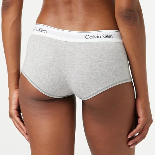 Calvin-Klein-Jeans-Mujer-Shorts-Hipster-Algodon-con-Stretch-Gris-Grey-Heather-L