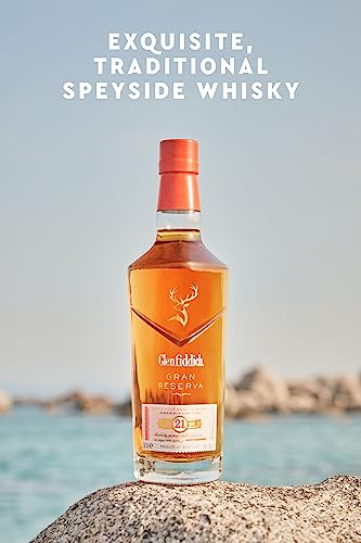 GLENFIDDICH 21 Year Old Single Malt Scotch Whisky - Gran Reserva - Vanilla, Sweet Toffee, Fig - Reserva Rum Cask Finish - Small Batch - Product Of Scotland - 40% ABV - With Gift Box - 70 cl - Image 2