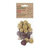 Rosewood Naturals Crunchy Festive Baubles – 100% Natural Small Animal Treats with Marigold and Beetroot, Suitable for Rabbits, Guinea Pigs, Hamsters, Gerbils, Chinchillas, Degus, 80g