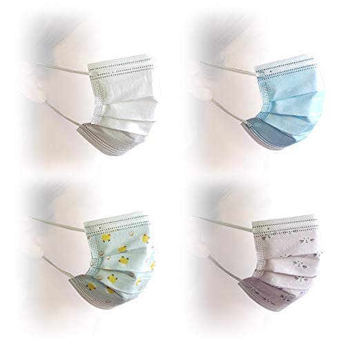 Ratone 3-Ply Disposable General Use Child's Face Mask, Assorted Designs, Multiple Quantities Available (Box of 50)
