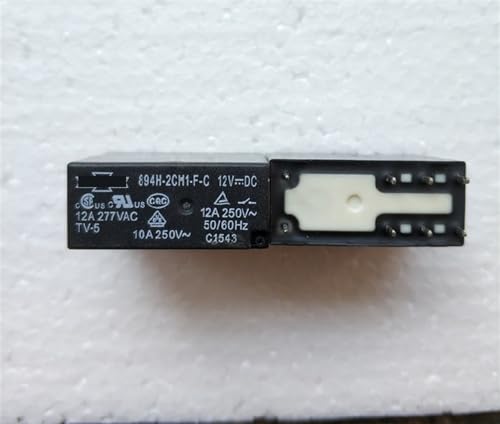 Relais 894H-2CH1-FC 12V commutateur miniature 8 broches 12A électronique